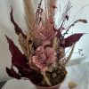Buquê de arranjo de flores desidratadas